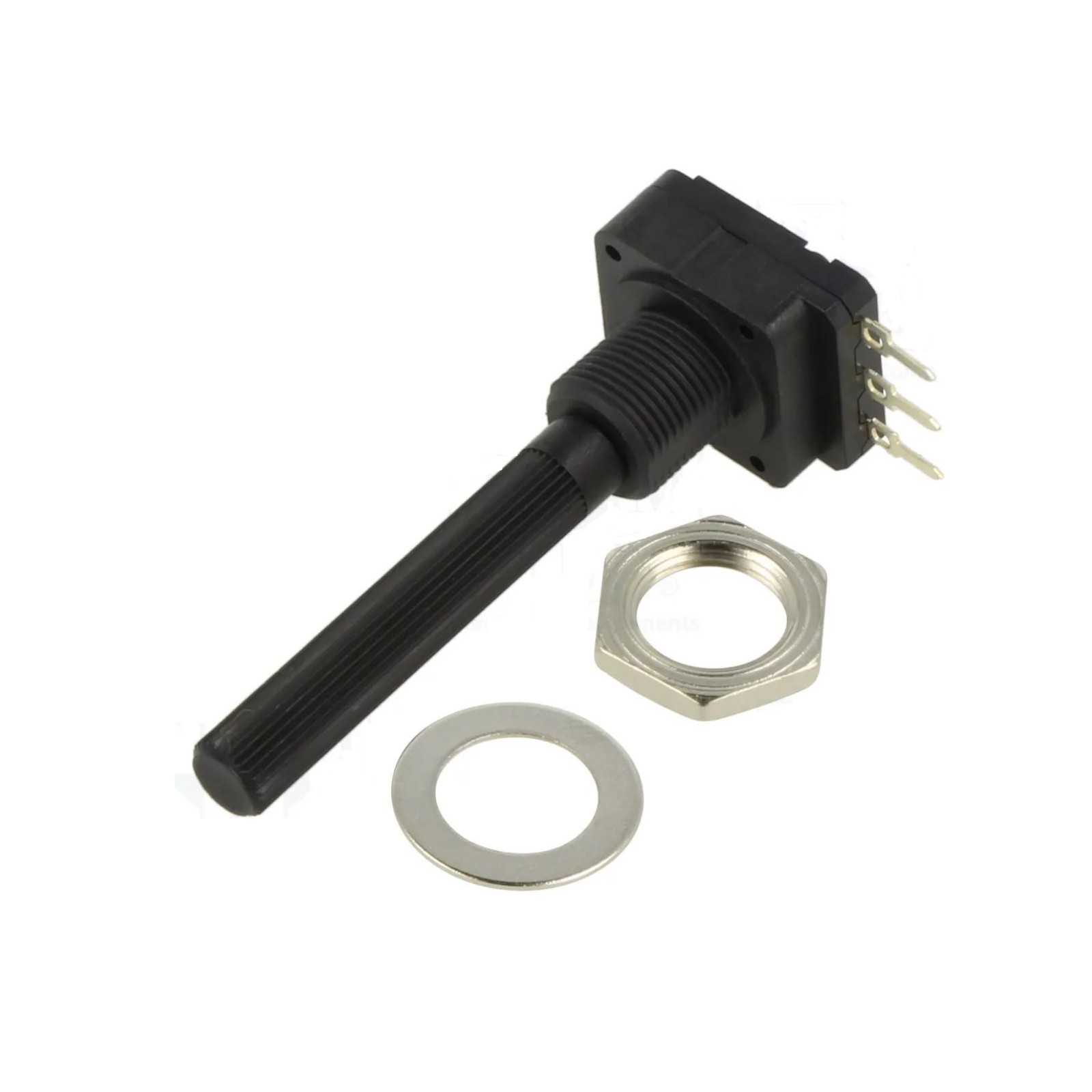 Potenziometro assiale mono giro 1MΩ lineare 200mW THT 6mm plastica