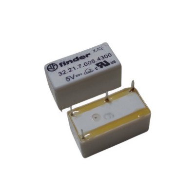 copy of Relay 32.21.7.024.2000 voltage coil 24V DC SPST 6A 30Vdc 250Vac 4 pin FinderFinder