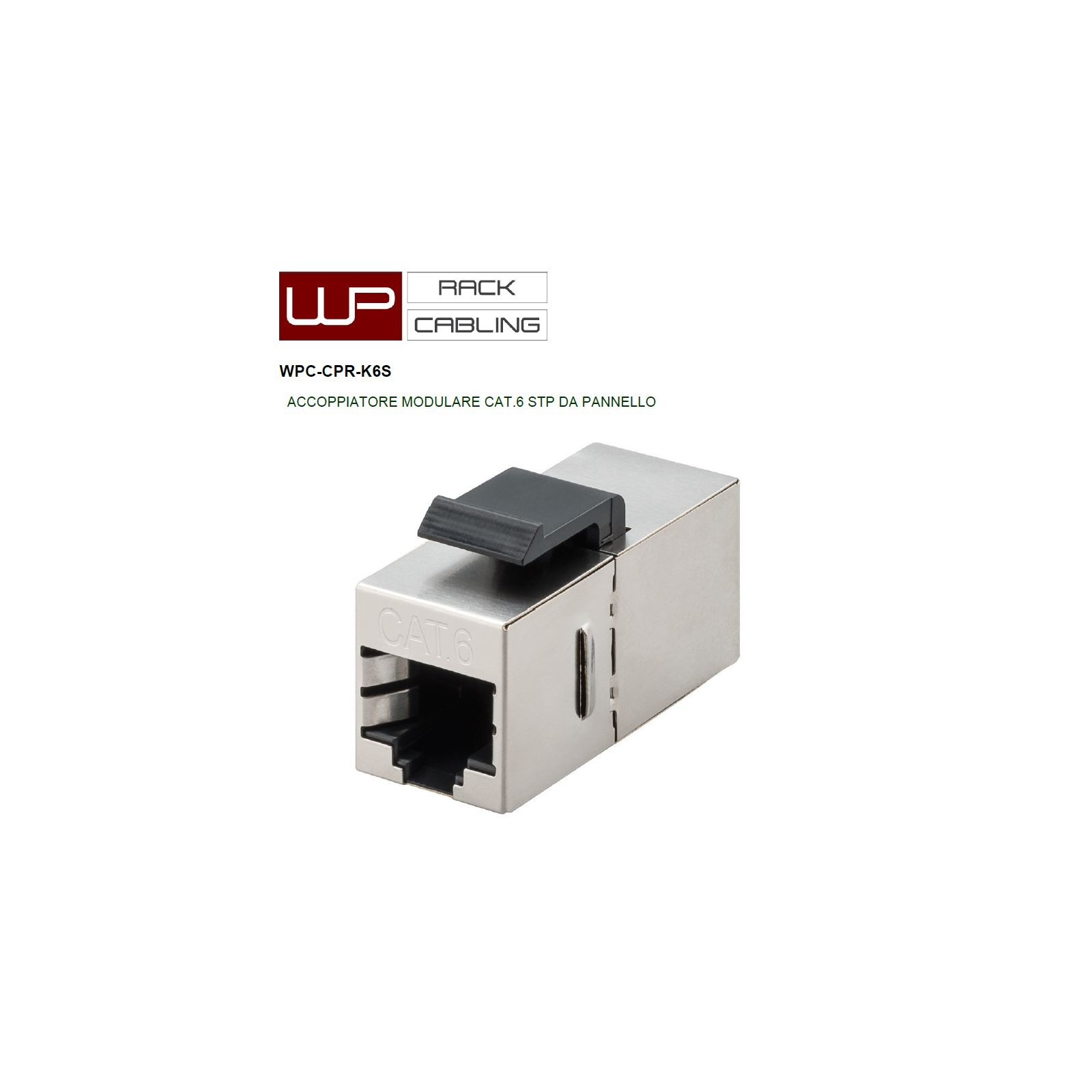 WP Rack & Cabling WPC-CPR-K6S ACCOPPIATORE MODULARE CAT.6 STP DA PANNELLO