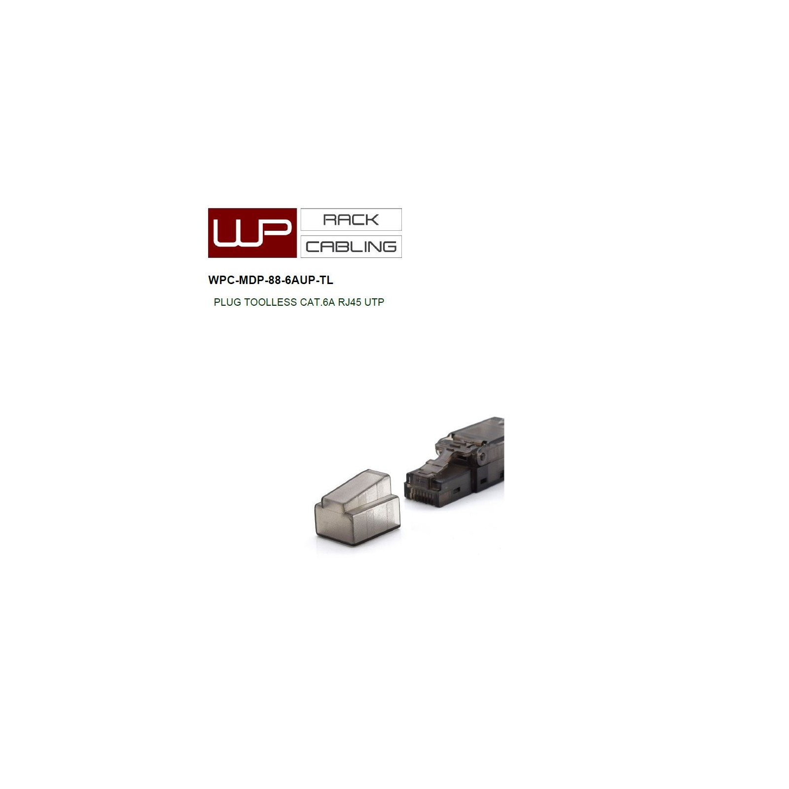 WP Rack & Cabling WPC-MDP-88-6AUP-TL PLUG TOOLLESS CAT.6A RJ45 UTP