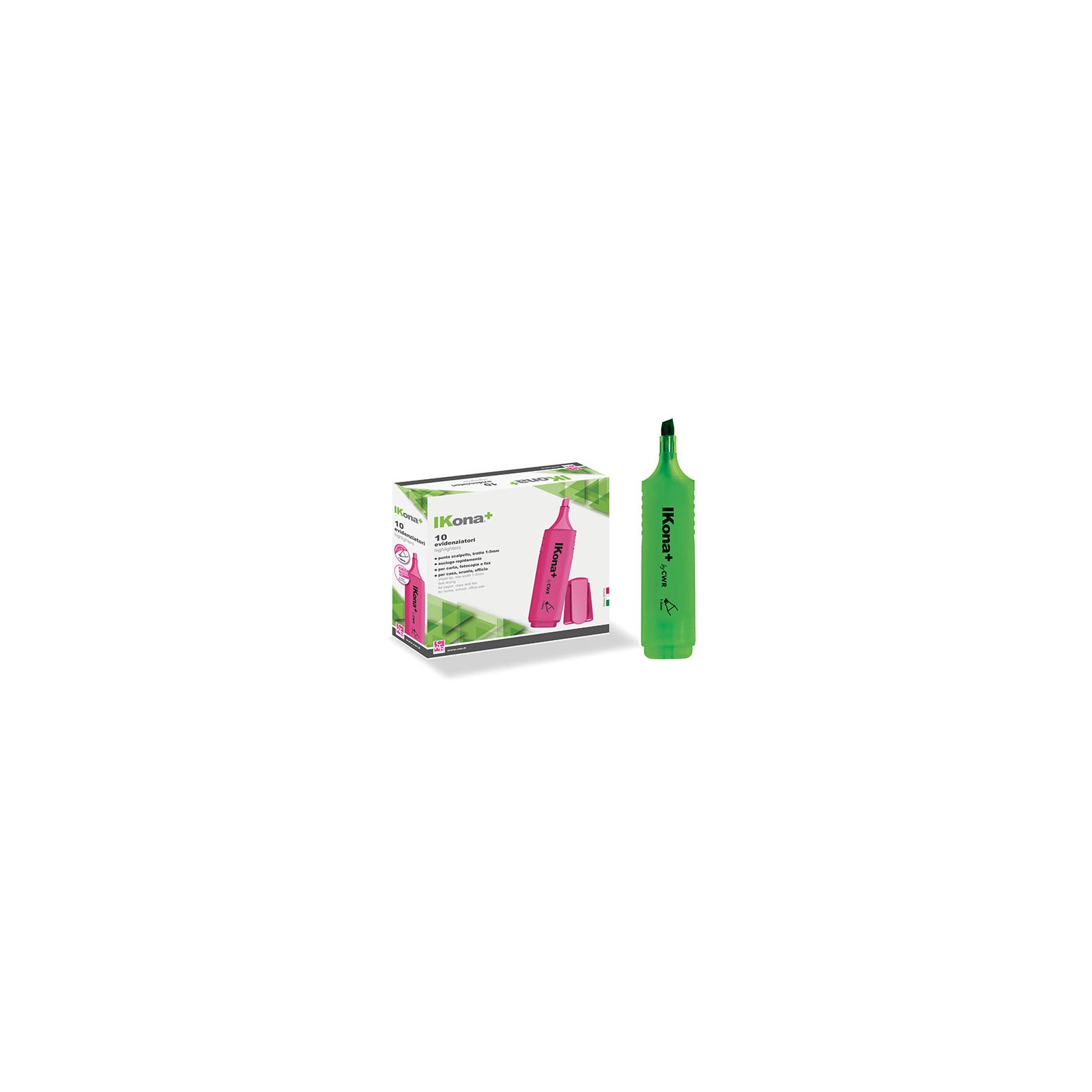 2 Pezzi EVIDENZIATORE VERDE IKONA+ Generico