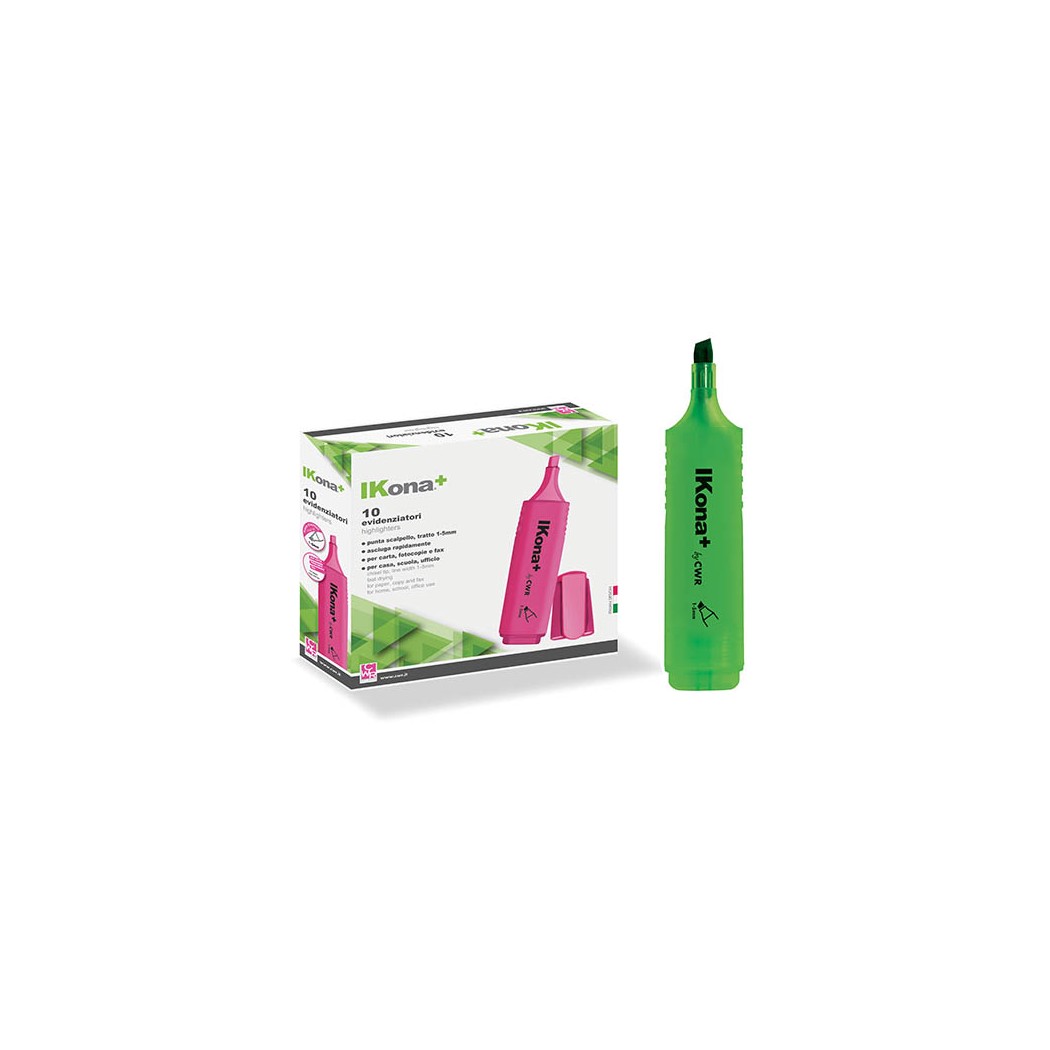 2 Pezzi EVIDENZIATORE VERDE IKONA+ Generico