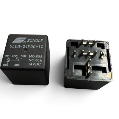 SLDH-24VDC-1C Relè Relay Relais 24V 60A 80A 14VDC SPDT 5 Pin Auto Moto Nautica Songle