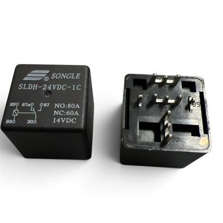 SLDH-24VDC-1C Relè Relay Relais 24V 60A 80A 14VDC SPDT 5 Pin Auto Moto Nautica Songle