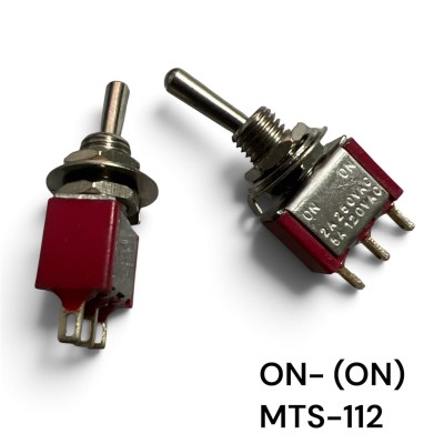 Interruttore Deviatore a Leva ON ON 2A 250V con Ritorno