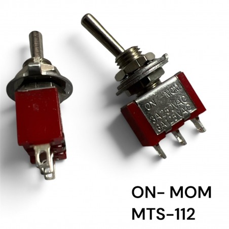 MTS-112 Deviatore a Leva ON - MOM 2A 250V con ritorno