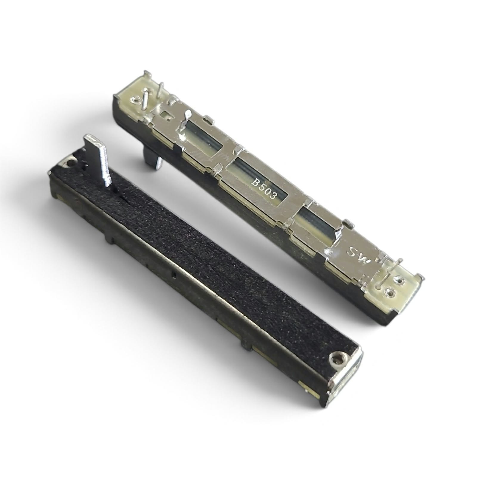 Potenziometro a slitta 50K stereo lineare 60mm 50kohm B50K X 2 con blocco centraleCosocomi