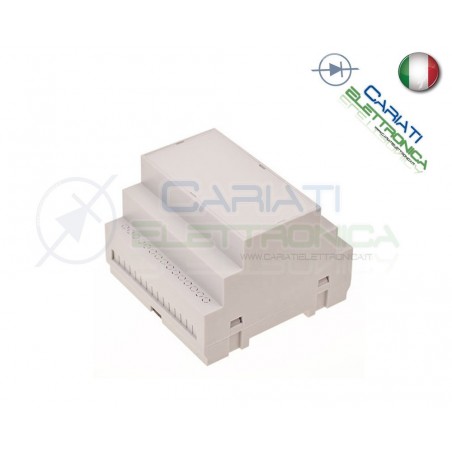Contenitore Custodia DIN per Guida DIN Grigio Domotica
