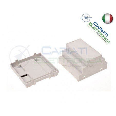 Contenitore Custodia DIN per Guida DIN Grigio Domotica