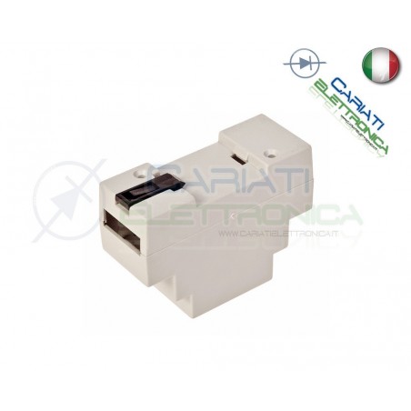 Contenitore Custodia DIN per Guida DIN Grigio Domotica