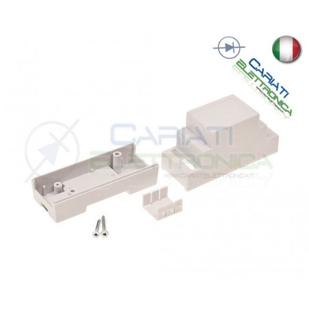 Contenitore Custodia DIN per Guida DIN Grigio Domotica