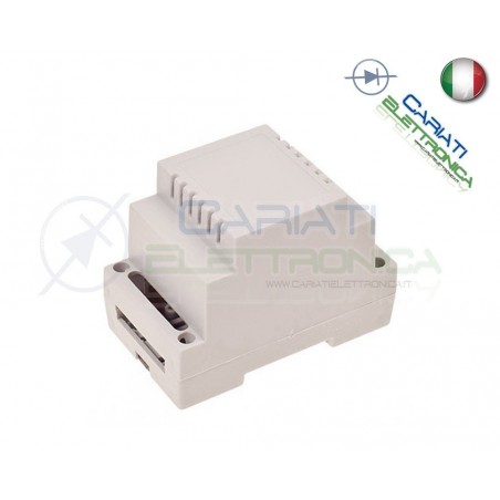 Contenitore Custodia DIN per Guida DIN Grigio DomoticaKrade