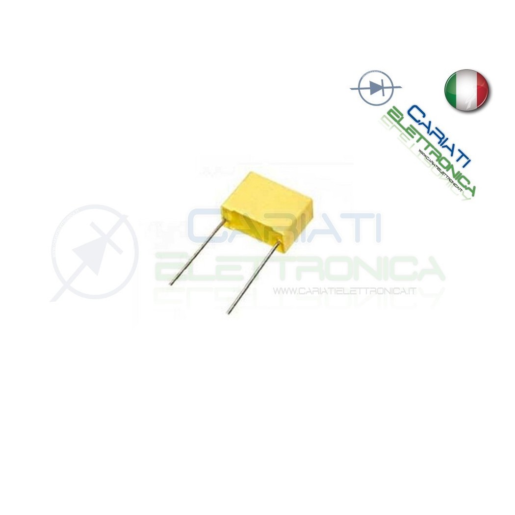 25 PEZZI Condensatore Poliestere 150nF 150 nF 63V P 5mm