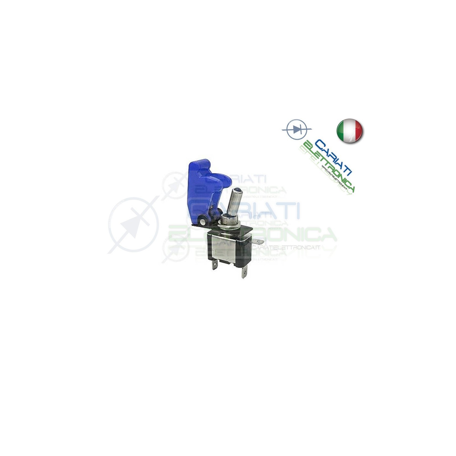 Interruttore Leva Con Led Blu Tuning 12V 20A