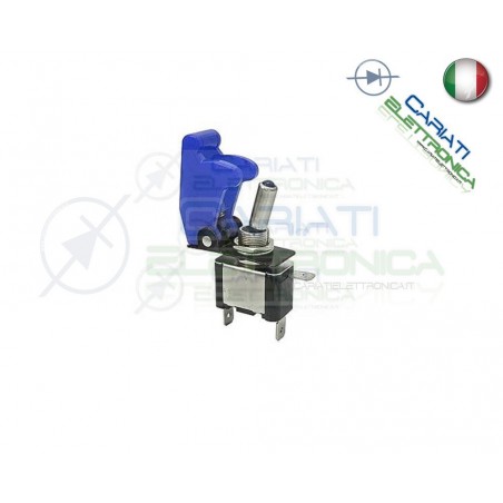 Interruttore Leva Con Led Blu Tuning 12V 20A