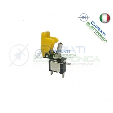Interruttore Leva Con Led Giallo Tuning 12V 20A