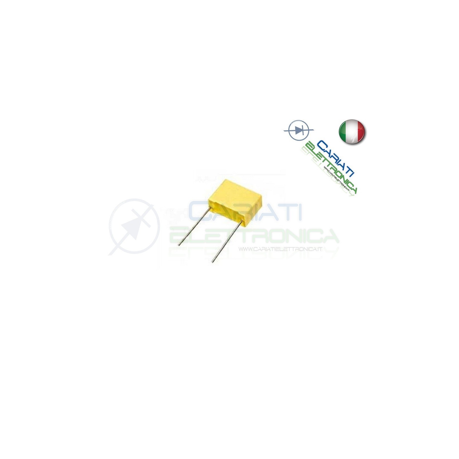 25 PEZZI Condensatore Poliestere 470nF 470 nF 63V P 5mm