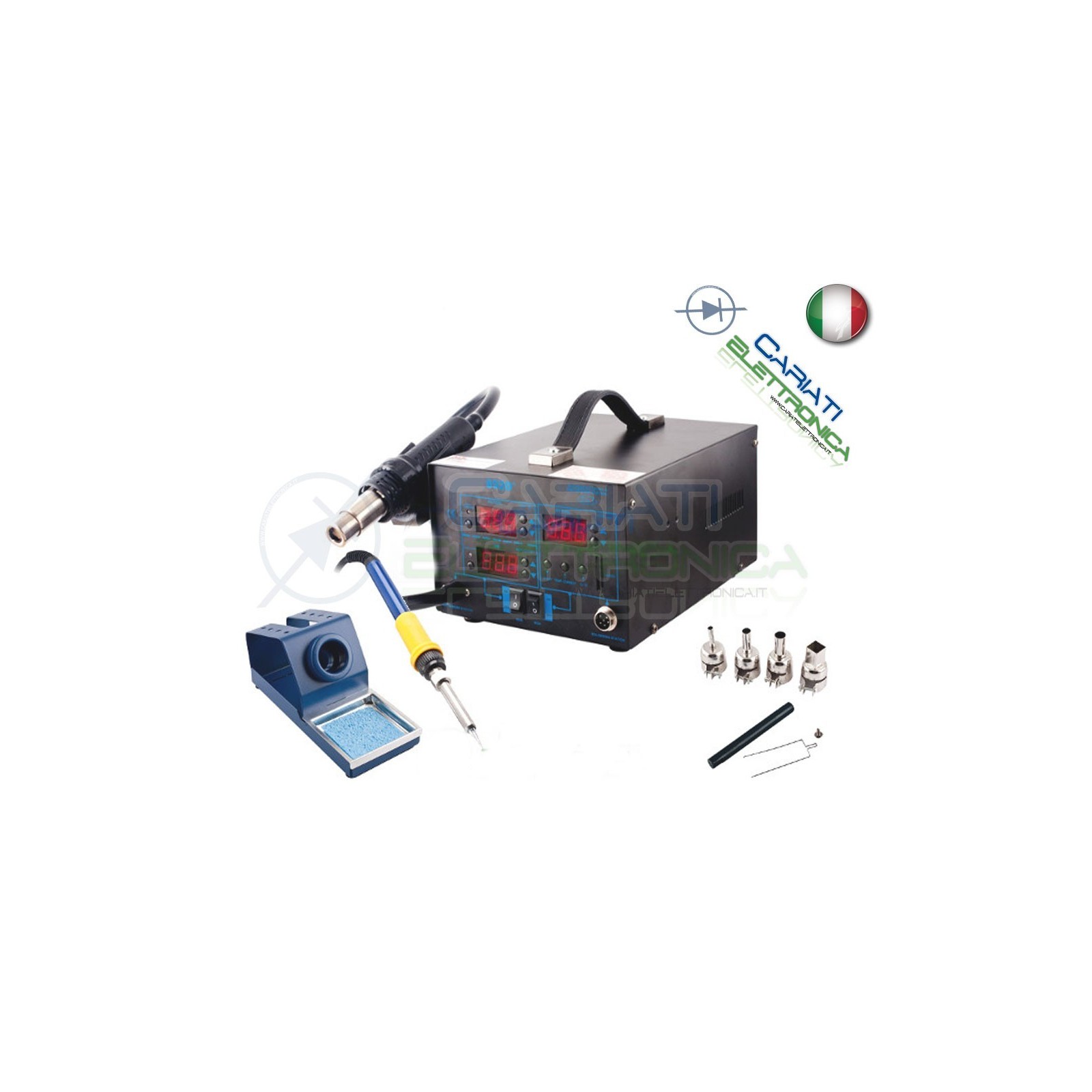 STAZIONE 892D+ DIGITALE AD ARIA CALDA CON SALDATORE 2 IN 1 SALDANTEGuangzhou Yihua Electronic Equipment Co.,Ltd.