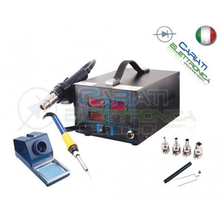 STAZIONE 892D+ DIGITALE AD ARIA CALDA CON SALDATORE 2 IN 1 SALDANTEGuangzhou Yihua Electronic Equipment Co.,Ltd.