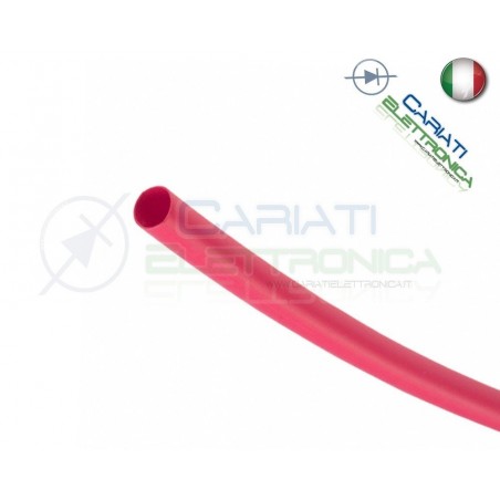Guaina Termoretraibile Termorestringente ROSSA 2m da 3mm