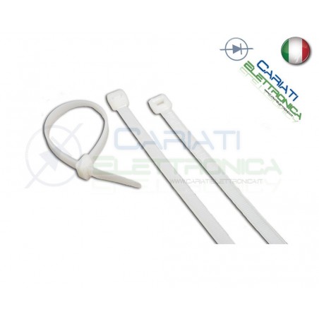 25 Pezzi Fascette 370x4,8mm BiancheGenerico