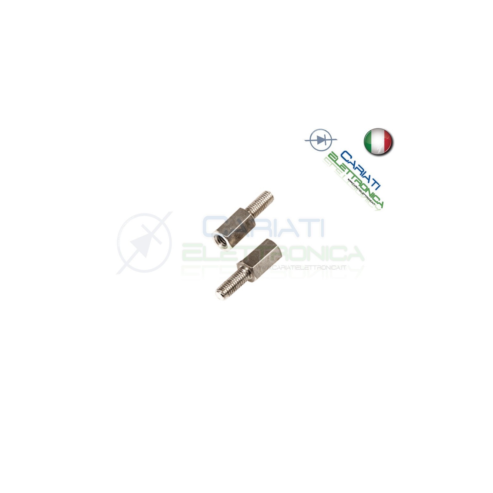 5 PEZZI Distanziale Metallo M/F M3 7mm Distanziali DistanziatoreGenerico