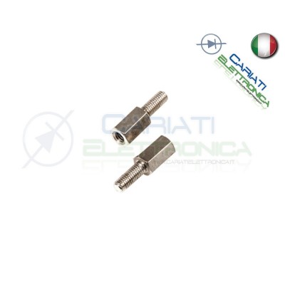 4 Pezzi Distanziale M/F M3 7mm Metallo Distanziali Distanziatore MF M-F Generico