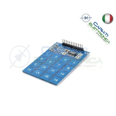 Tastiera Numerica Touch 4x4 16 Tasti Pulsanti Capacitivi Tastierino Generico