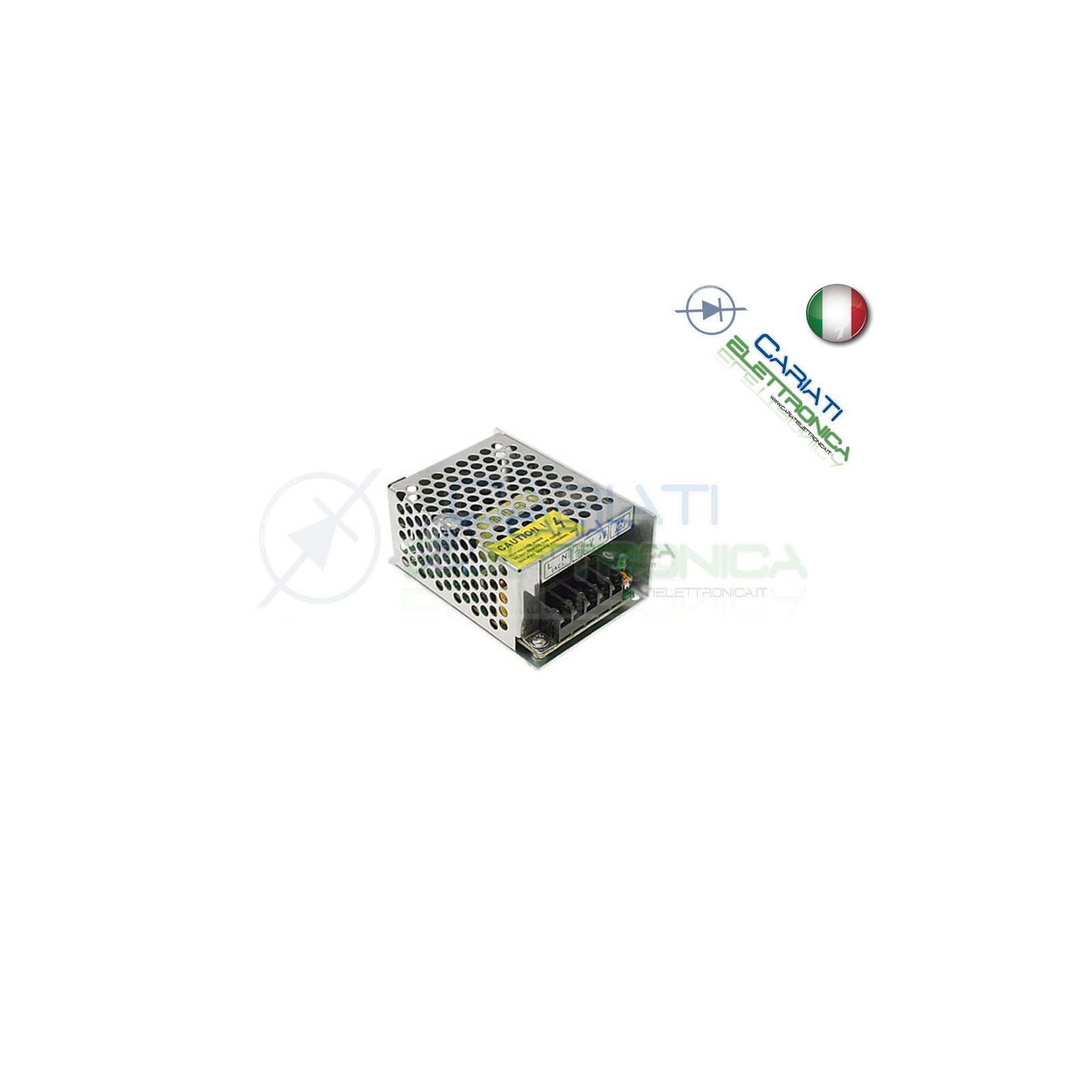 ALIMENTATORE SWITCHING 230Vac 12V 2A 25W CCTV LED