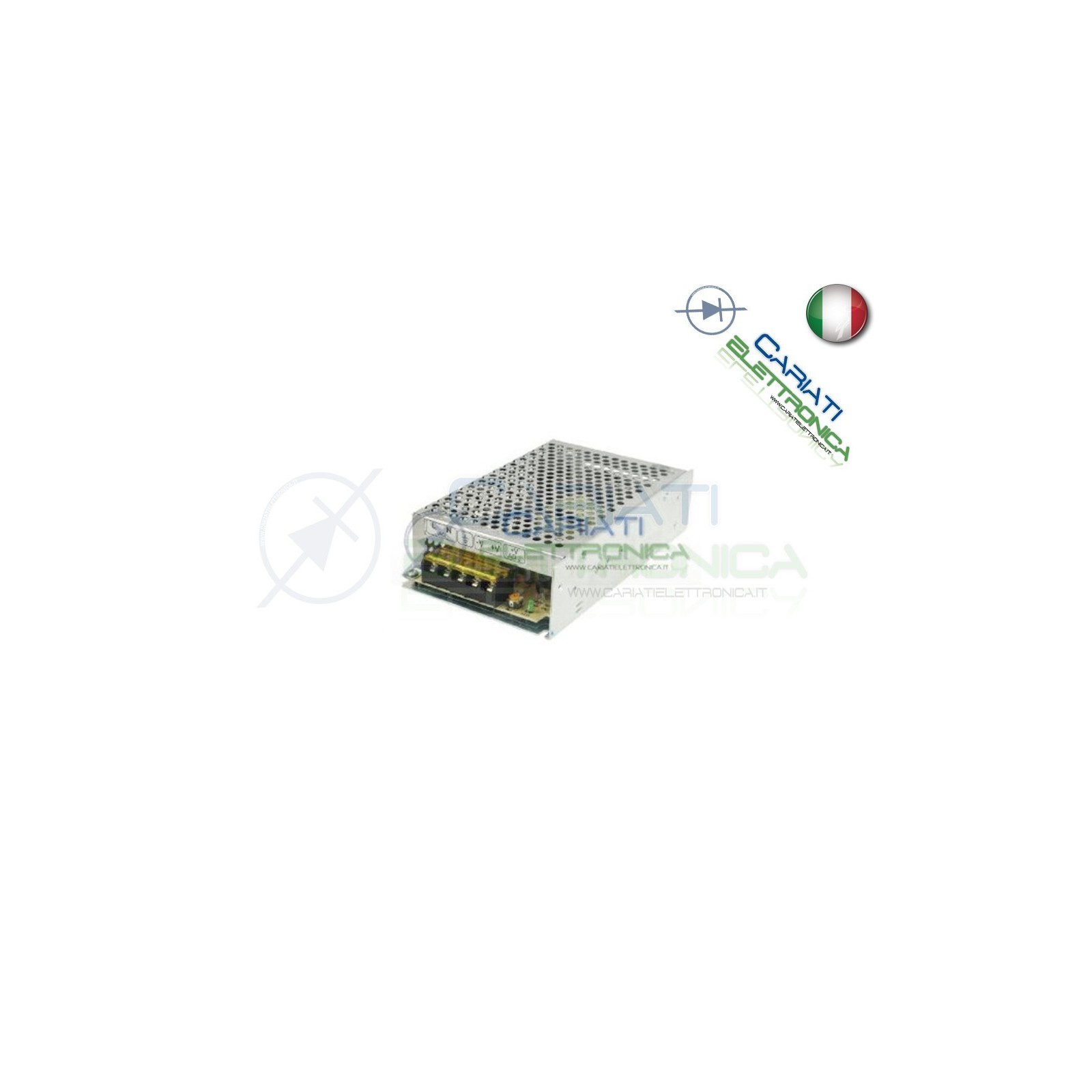 Alimentatore switching 230vac 12v 5a 60w cctv led Generico