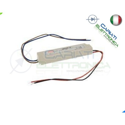 Alimentatore Trasformatore Per Led IP67 1,5A 12V 230V Mean Well LPH-18-12 Mean Well