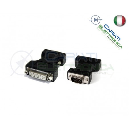 ADATTATORE DUAL LINK DVI-I FEMMINA a VGA MASCHIO MONITOR DVI CONVERTITORE