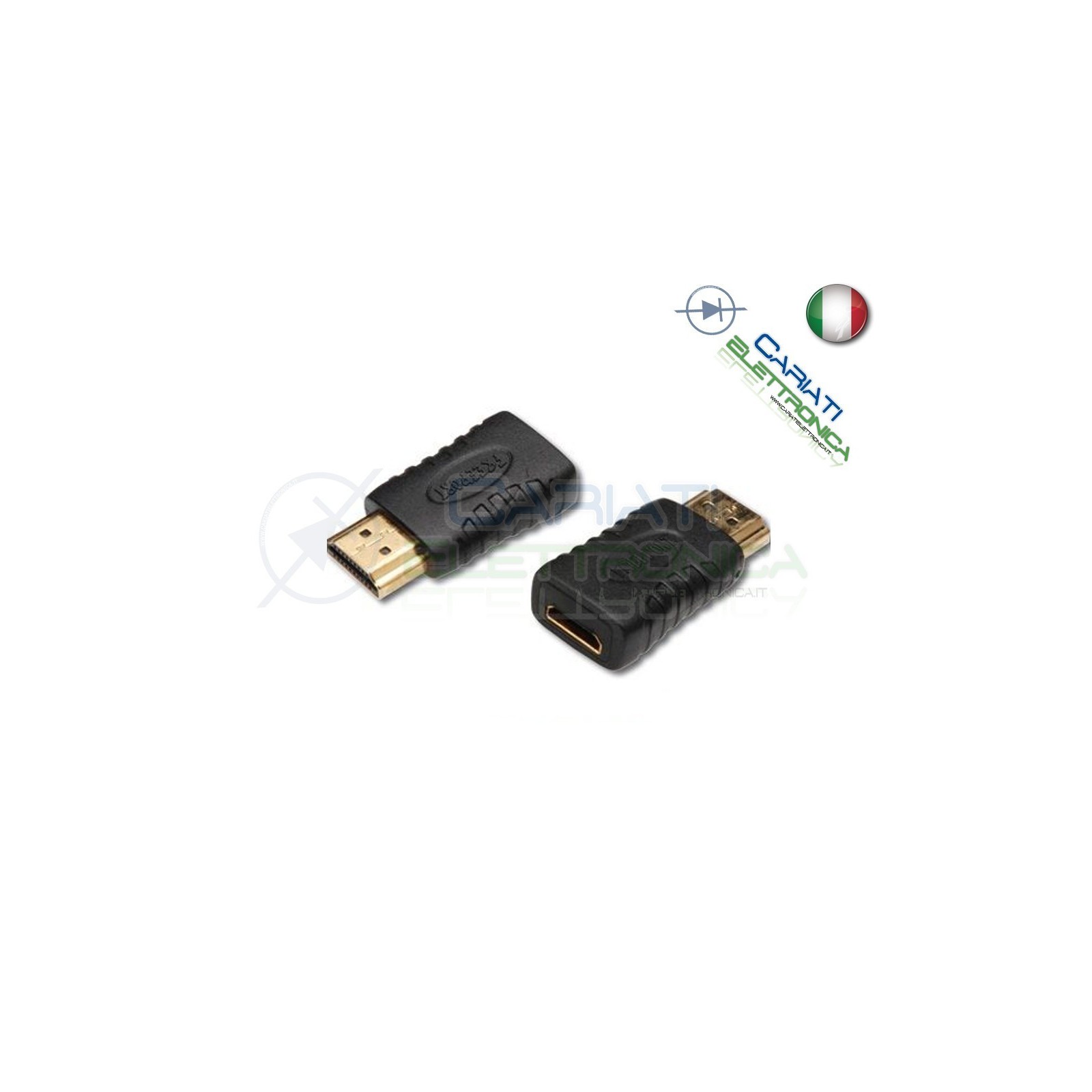ADATTATORE CONVERTITORE PROLUNGA HDMI FEMMINA A HDMI MASCHIO Full HD