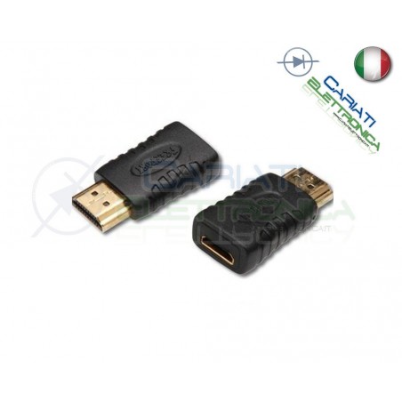 ADATTATORE CONVERTITORE PROLUNGA HDMI FEMMINA A HDMI MASCHIO Full HD