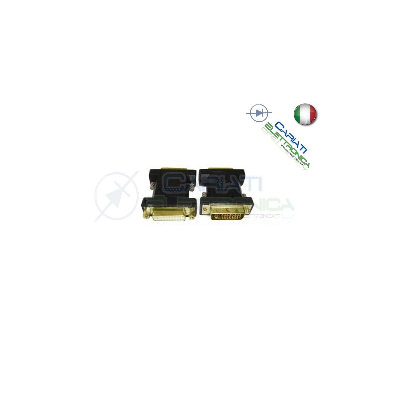 ADATTATORE CONVERTITORE PROLUNGA DUAL LINK DVI-I DVI MASCHIO FEMMINA MONITOR