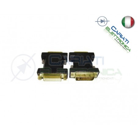 ADATTATORE CONVERTITORE PROLUNGA DUAL LINK DVI-I DVI MASCHIO FEMMINA MONITOR