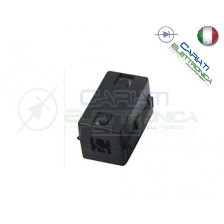 FILTRO FERRITE NERO PER CAVI CONTRO ELIMINA INTERFERENZE DIAMETRO 6,5 mmFerrico