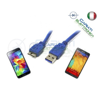 CAVO USB 3.0 1.8 metri mt 1.8m PRESA CONNETTORE PER SAMSUNG S5 NOTE 3Generico