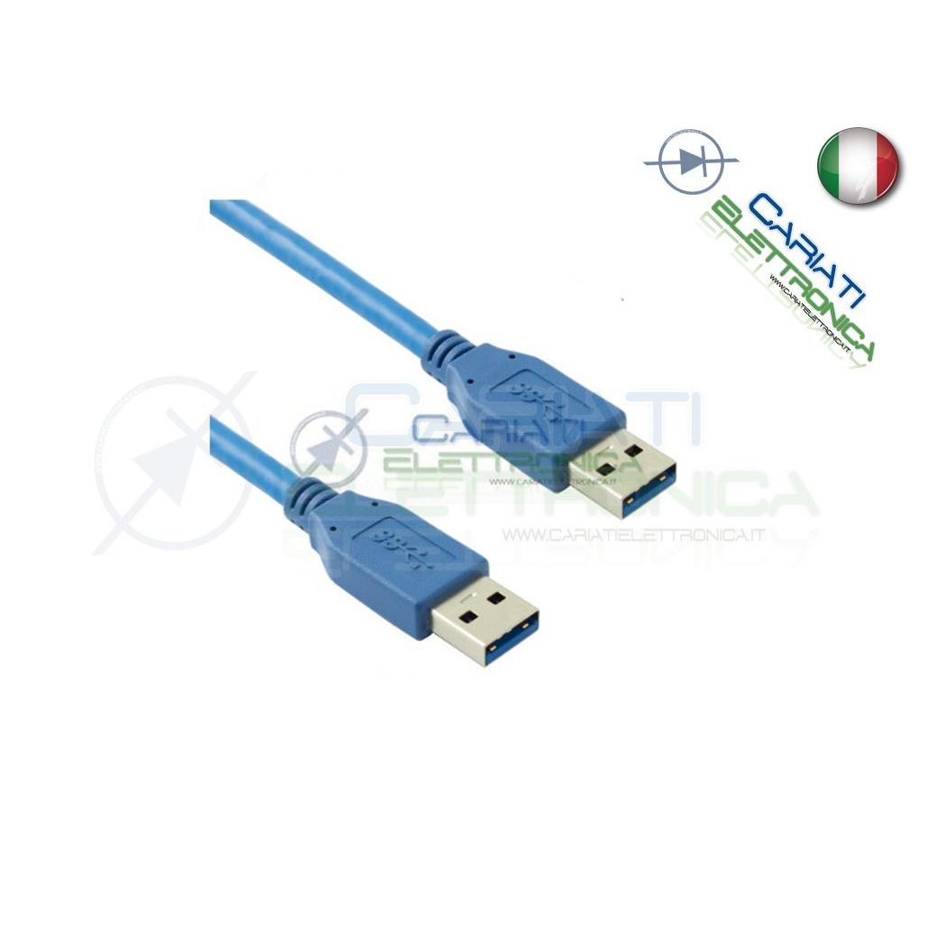 Cavo USB 3.0 Maschio / Maschio Spina A 3 m mt MM AA Presa 3mGenerico