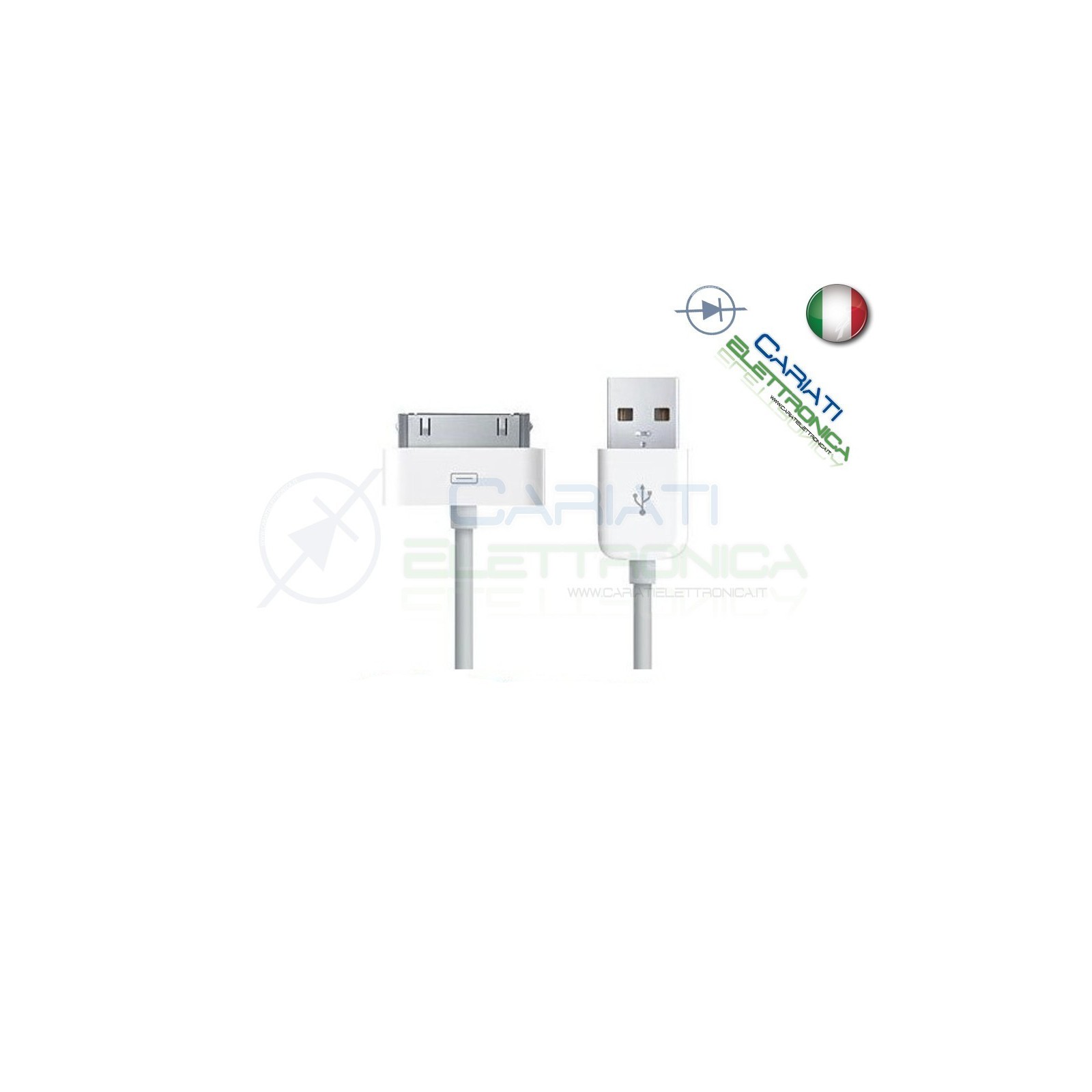 CAVO DATI USB IPHONE 3 3G 3GS 4 4S IPAD IPAD2 IPODGenerico