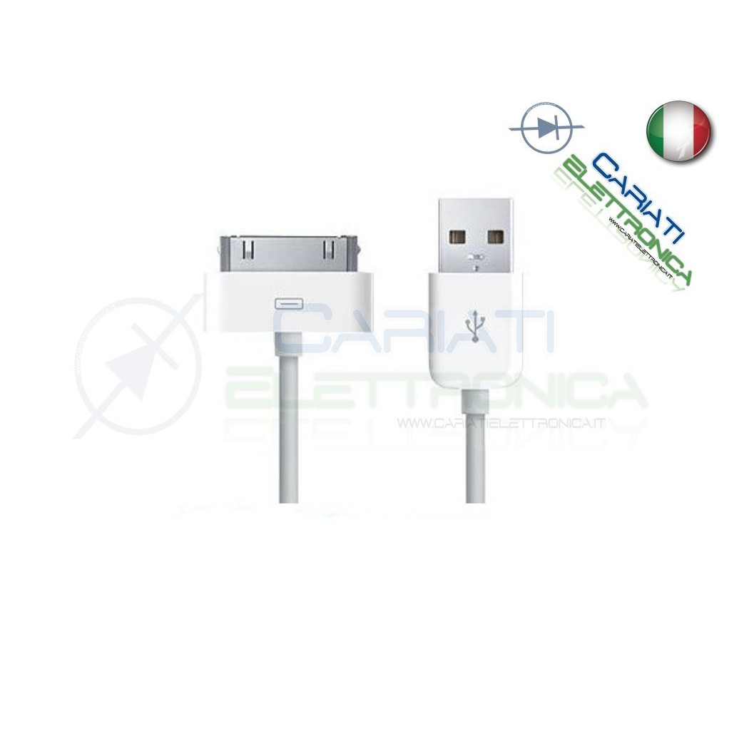 CAVO DATI USB IPHONE 3 3G 3GS 4 4S IPAD IPAD2 IPODGenerico