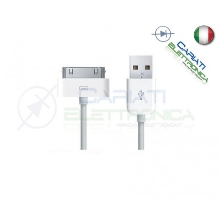 CAVO DATI USB IPHONE 3 3G 3GS 4 4S IPAD IPAD2 IPODGenerico