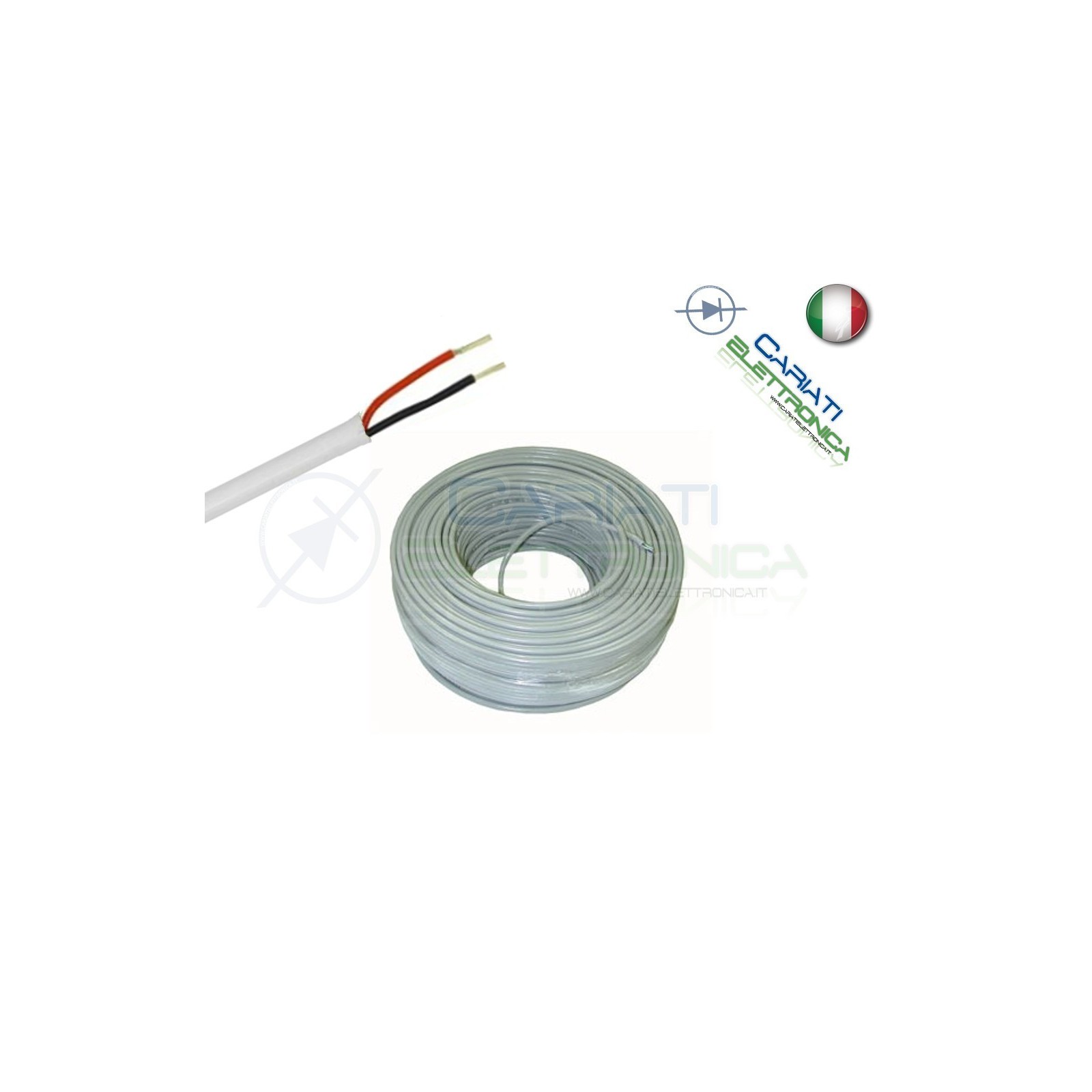 Cavo Multipolare 2 Poli 2x0.22 100 metri m