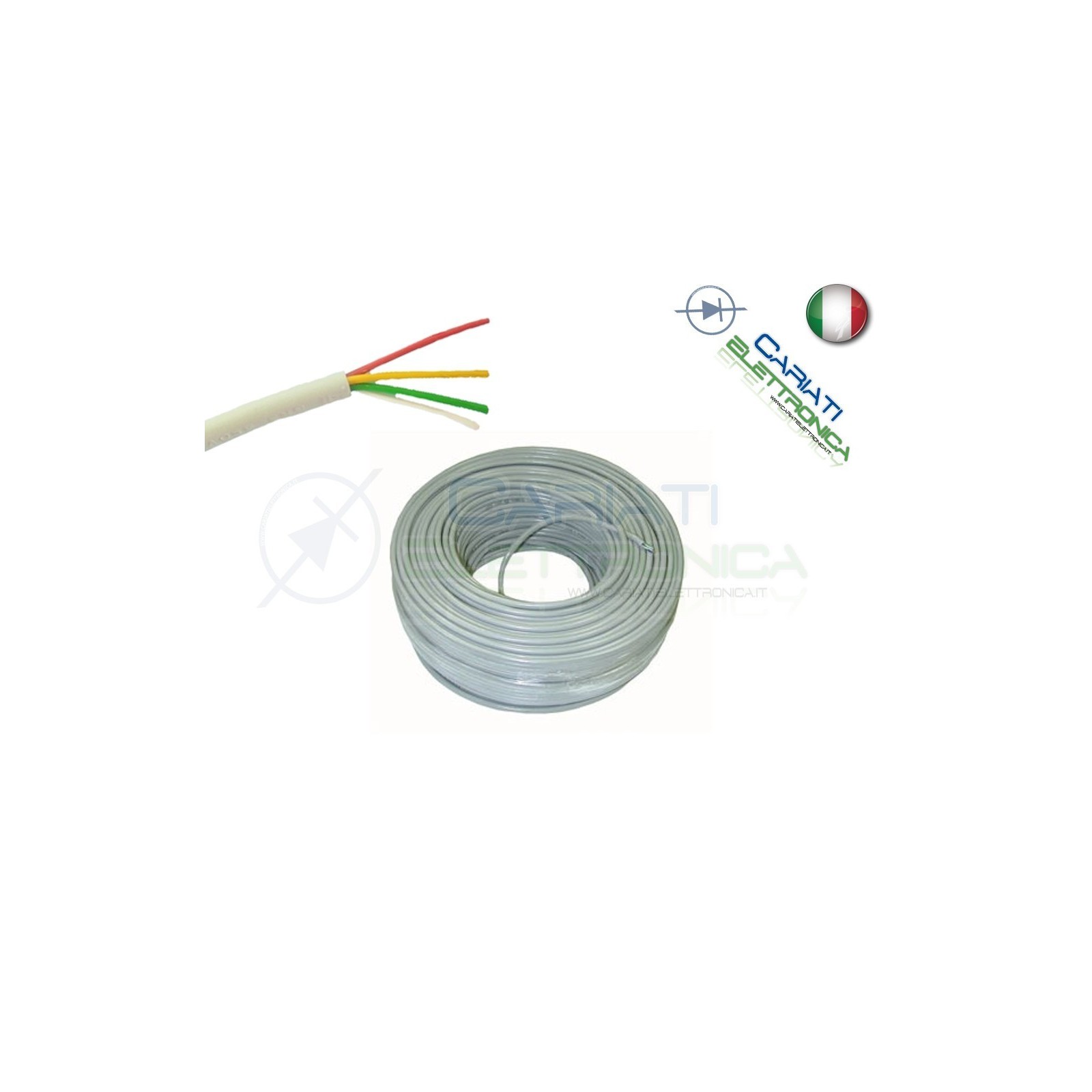 Cavo Multipolare 4 Poli 4x0.22 100 metri m