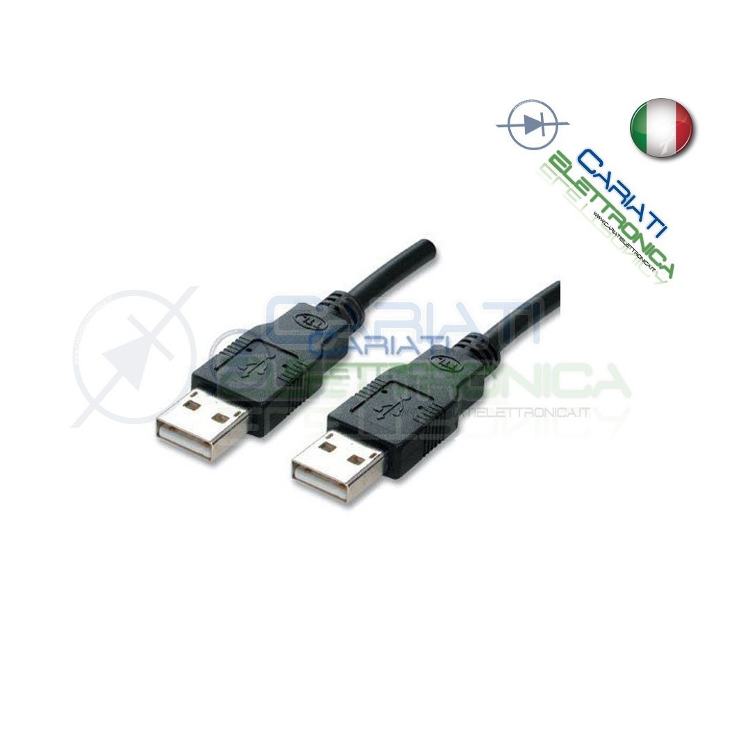 10 PEZZI CAVO USB 2.0 A AA MM Maschio Maschio Presa Spina Connettore 3mGenerico