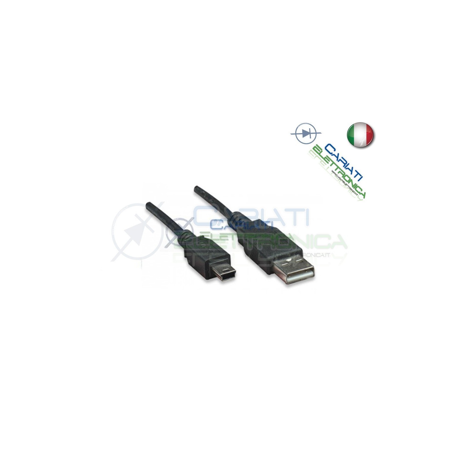 CAVO USB 2.0 A Mini 5pin MM Presa Spina Connettore 1.8mGenerico