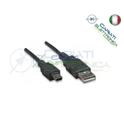 CAVO USB 2.0 A Mini 5pin MM Presa Spina Connettore 1.8m