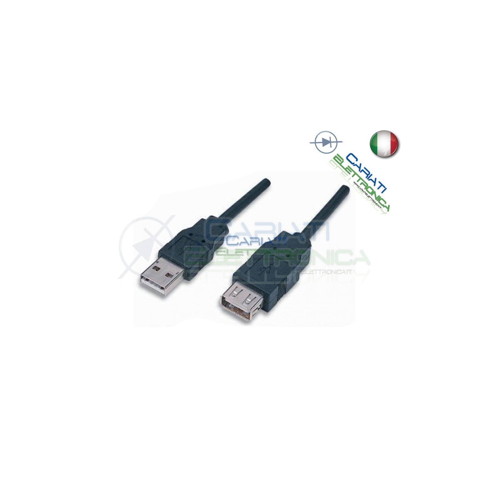10 PEZZI CAVO USB 2.0 A AA MF Maschio Femmina Presa Spina Connettore 1.8mGenerico