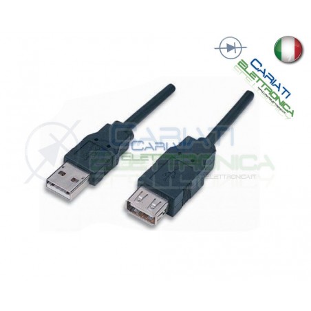 CAVO USB 2.0 A AA MF Maschio Femmina Presa Spina Connettore 3mGenerico