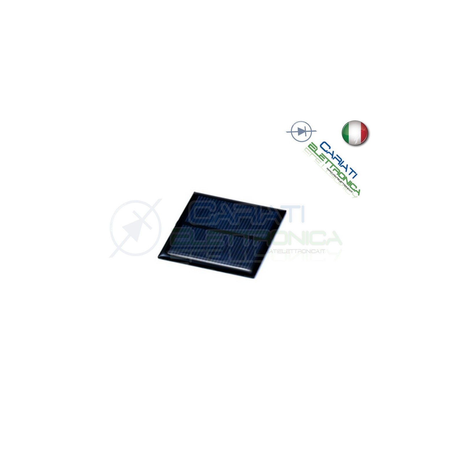 Cella Pannello Solare Fotovoltaico 3V 100mA 65x48 mm